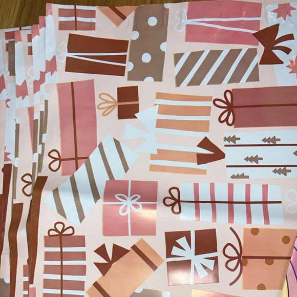 53 Poly Mailers Bundle Mixed Designs & Sizes 10x13” + 12x15.5” Pink Black Orange - Picture 6 of 8